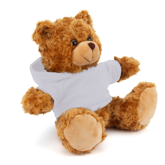 Customized Mocha Bear with Hoodie 11"