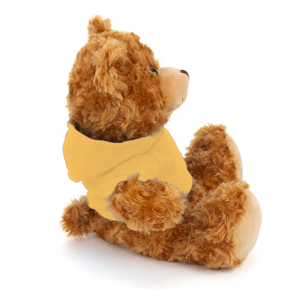 Customized Mocha Bear with Hoodie 11"
