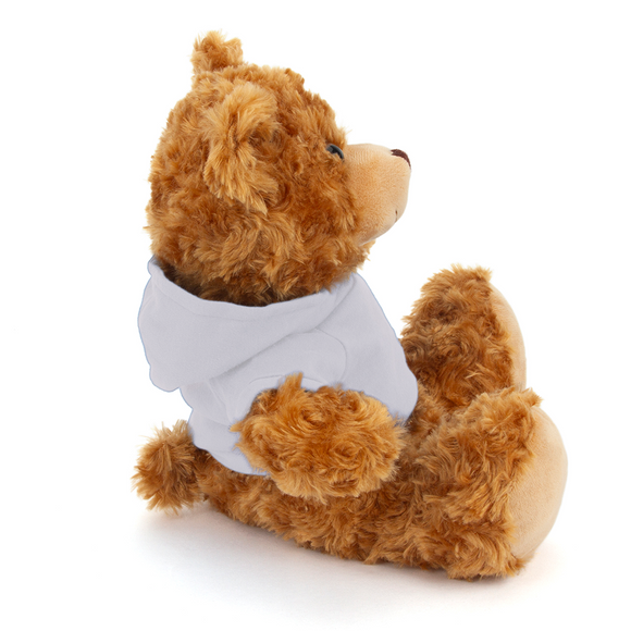 Customized Mocha Bear with Hoodie 11"