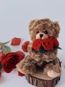 Mocha Rose Bear 6''-9