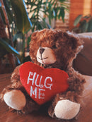 Valentine Mocha Bear Chocolate 9"-5