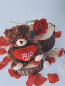 Valentine Mocha Bear Chocolate 6"-5