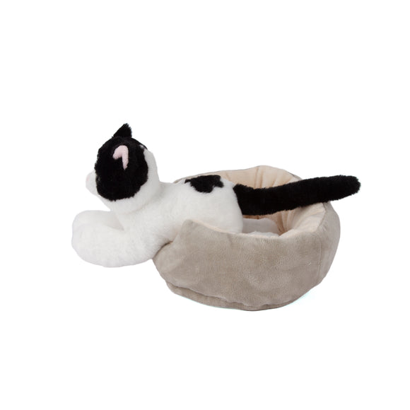 Cattery W/Black-and-White Cat - additional plush stuffed animal photo 12