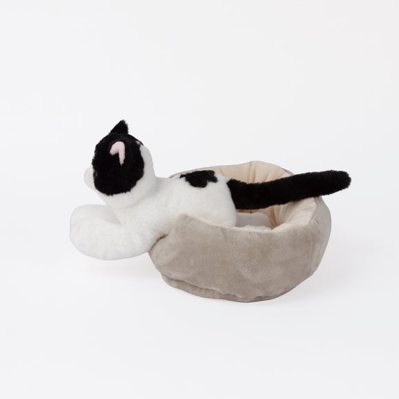 Cattery W/Black-and-White Cat - additional plush stuffed animal photo 11