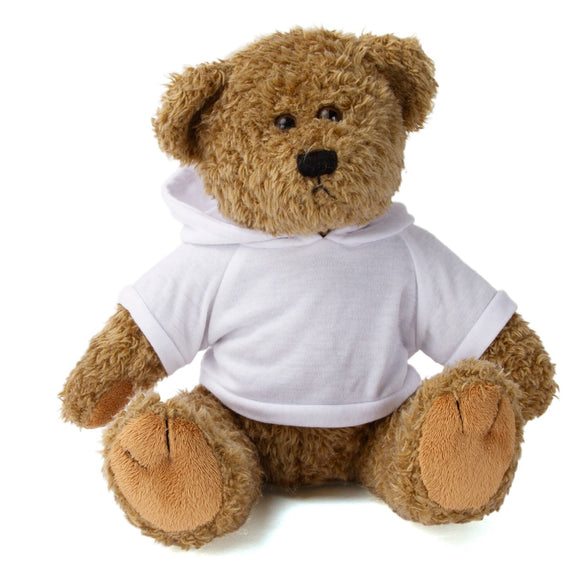 Oatmeal Bear with Hoodie 12"