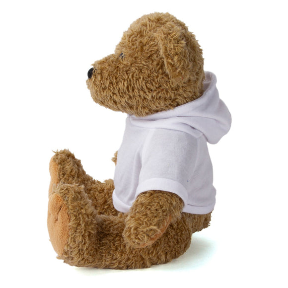 Oatmeal Bear with Hoodie 12"