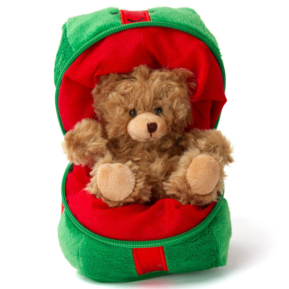 6" Zip-Up Surprise Gift Plush – Bear - plush stuffed animal from Plushland