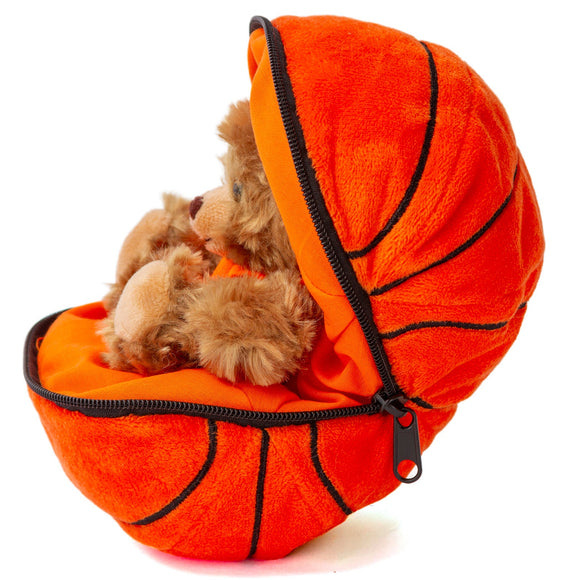 Zip Up Basketball Bear - additional plush stuffed animal photo 2
