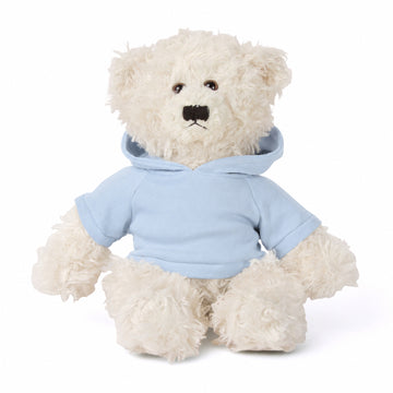 Cream Brandon Bear in Custom Hoodie 12"