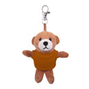 Brown Teddy Keychain with Tee 4"-2