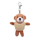 Brown Teddy Keychain with Tee 4"-13