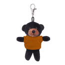 Black Teddy Keychain with Tee 4"-2