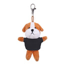 Bulldog Keychain with Tee 4"-1