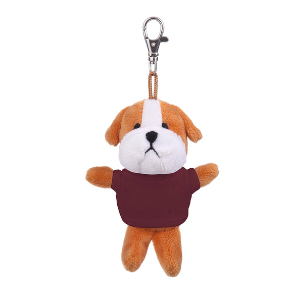 Bulldog Keychain with Tee 4"