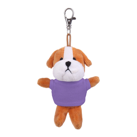 Bulldog Keychain with Tee 4"