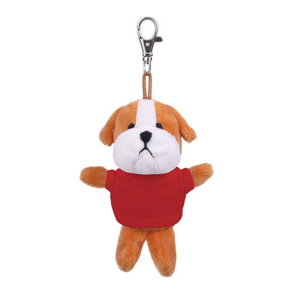 Bulldog Keychain with Tee 4"