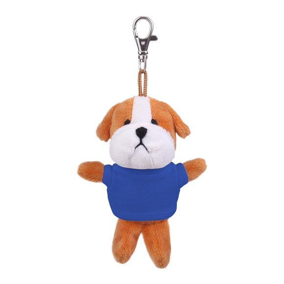 Bulldog Keychain with Tee 4"