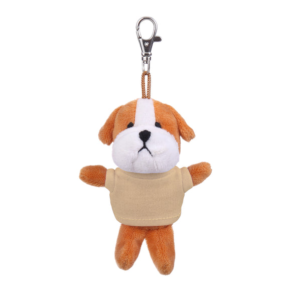 Bulldog Keychain with Tee 4"