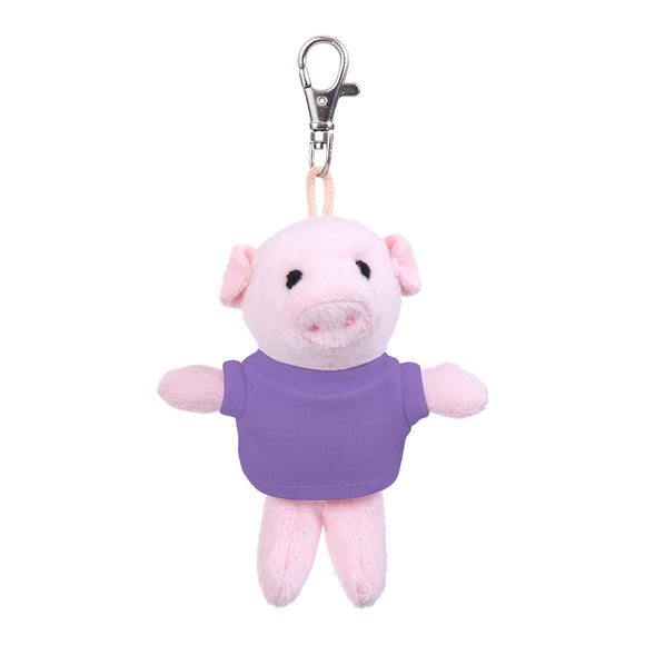 Pig Keychain with Tee 4"