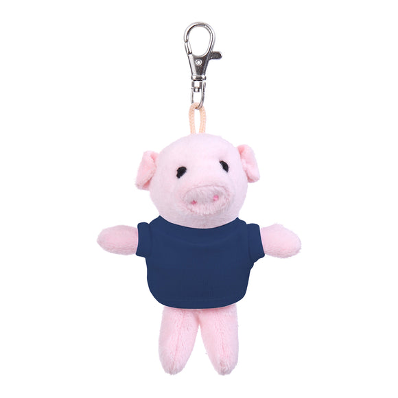 Pig Keychain with Tee 4"