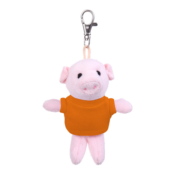 Pig Keychain with Tee 4"