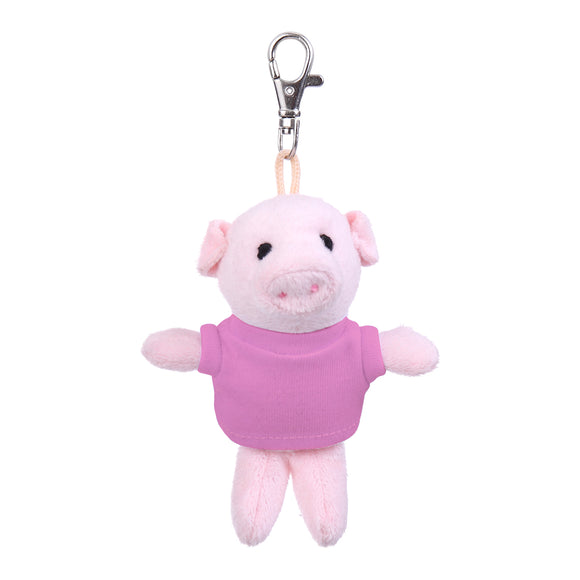 Pig Keychain with Tee 4"