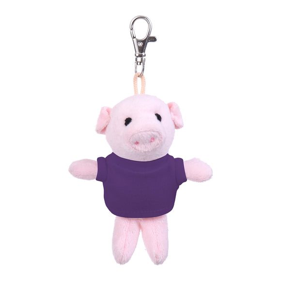 Pig Keychain with Tee 4"