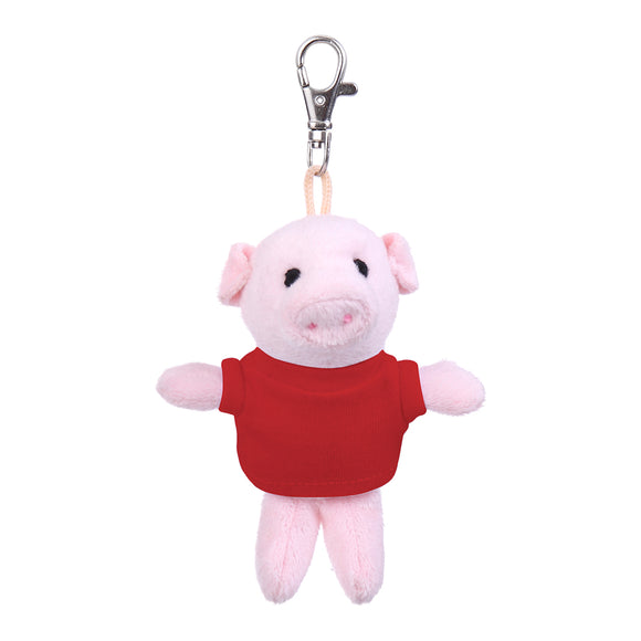 Pig Keychain with Tee 4"