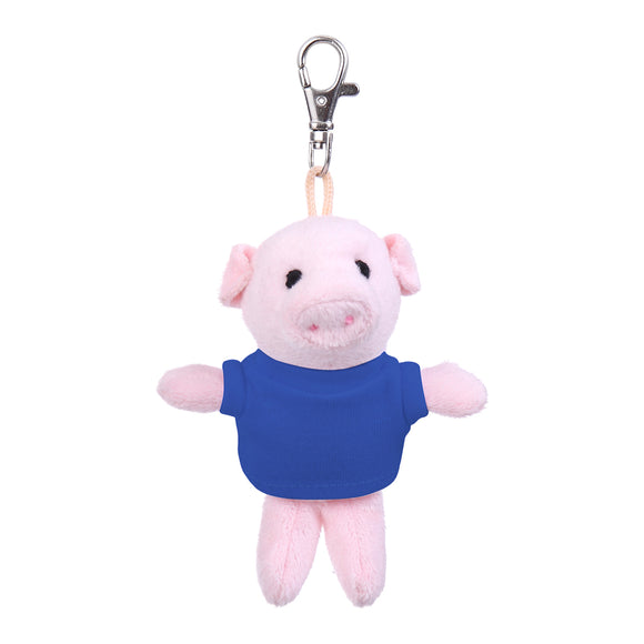 Pig Keychain with Tee 4"