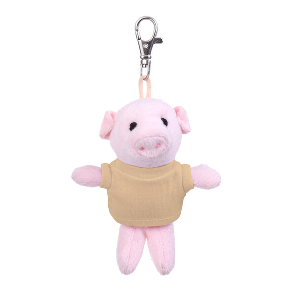 Pig Keychain with Tee 4"