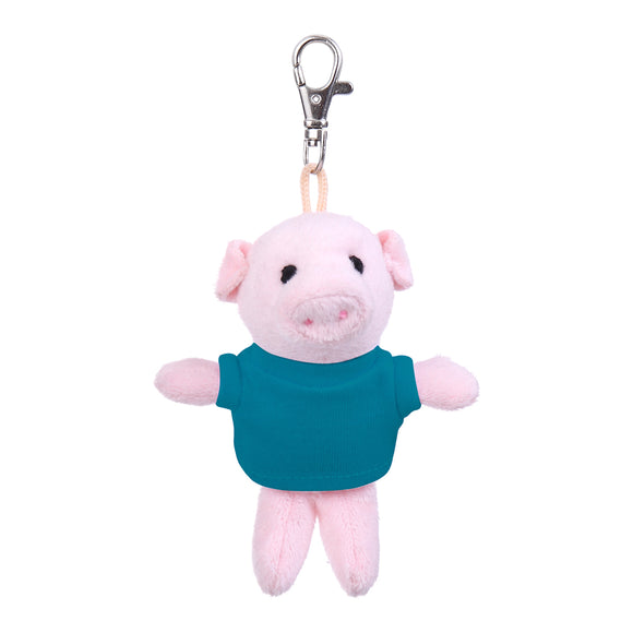 Pig Keychain with Tee 4"