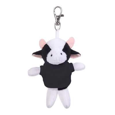 Cow Keychain in Custom Tee 4" - plush keychain from Plushland