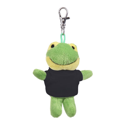 Green Frog Keychain in Custom Tee 4" - plush keychain from Plushland