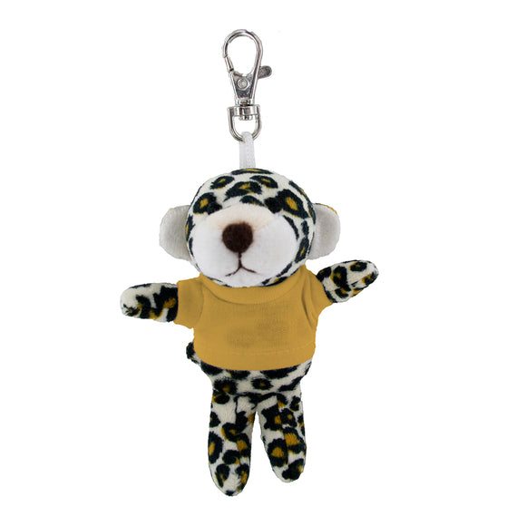 Leopard Keychain with Tee 4"