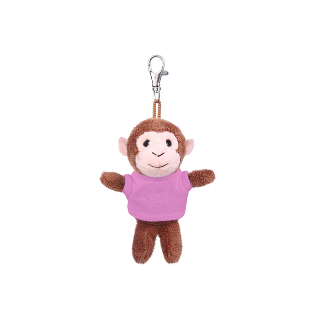 Monkey Keychain with Tee 4"