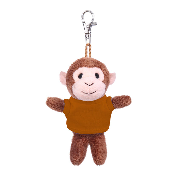 Monkey Keychain with Tee 4"