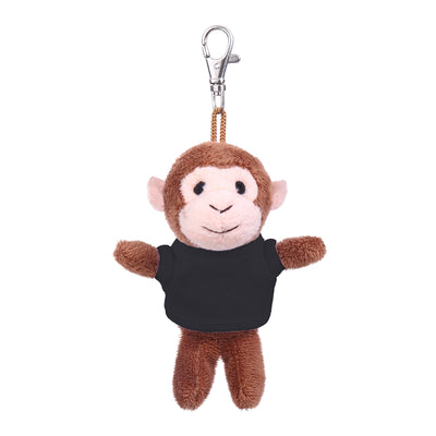 Brown Monkey Keychain in Custom Tee 4"