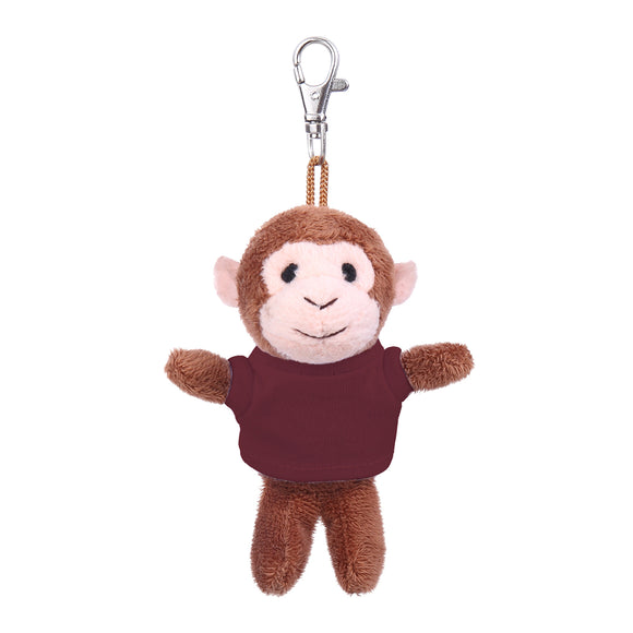 Monkey Keychain with Tee 4"