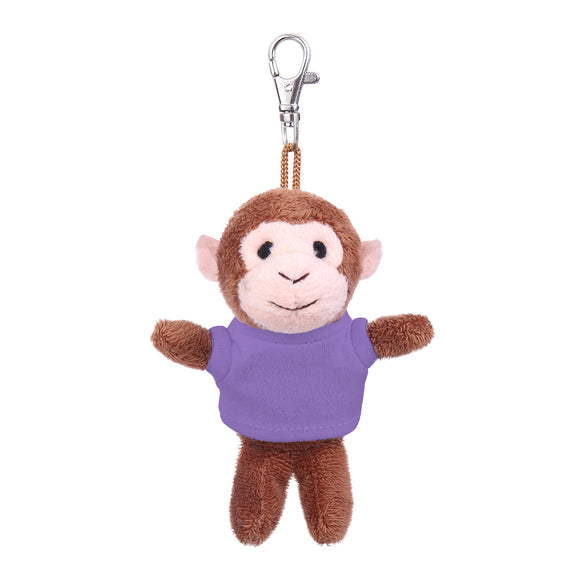 Monkey Keychain with Tee 4"
