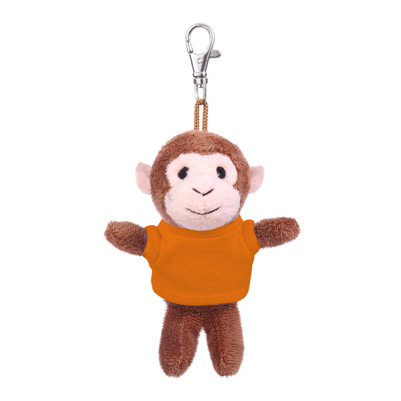 Monkey Keychain with Tee 4"