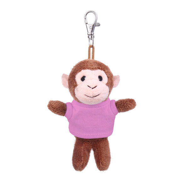 Monkey Keychain with Tee 4"