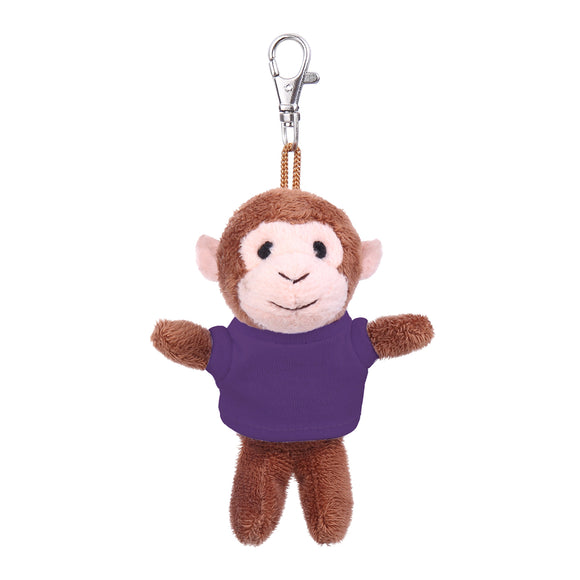 Monkey Keychain with Tee 4"