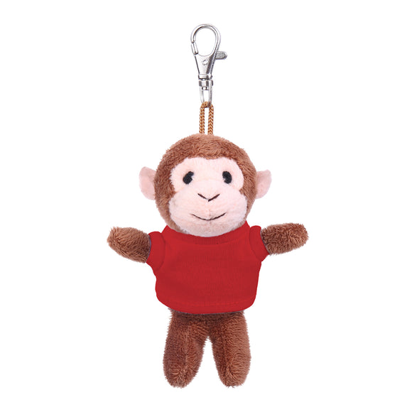 Monkey Keychain with Tee 4"