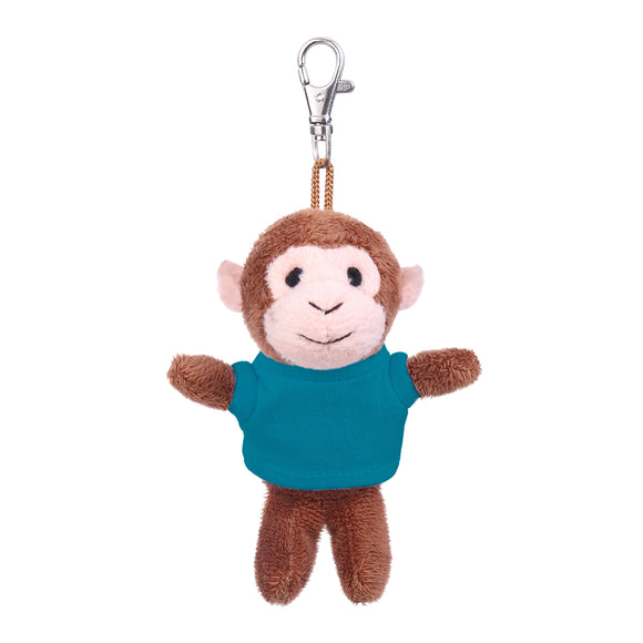 Monkey Keychain with Tee 4"