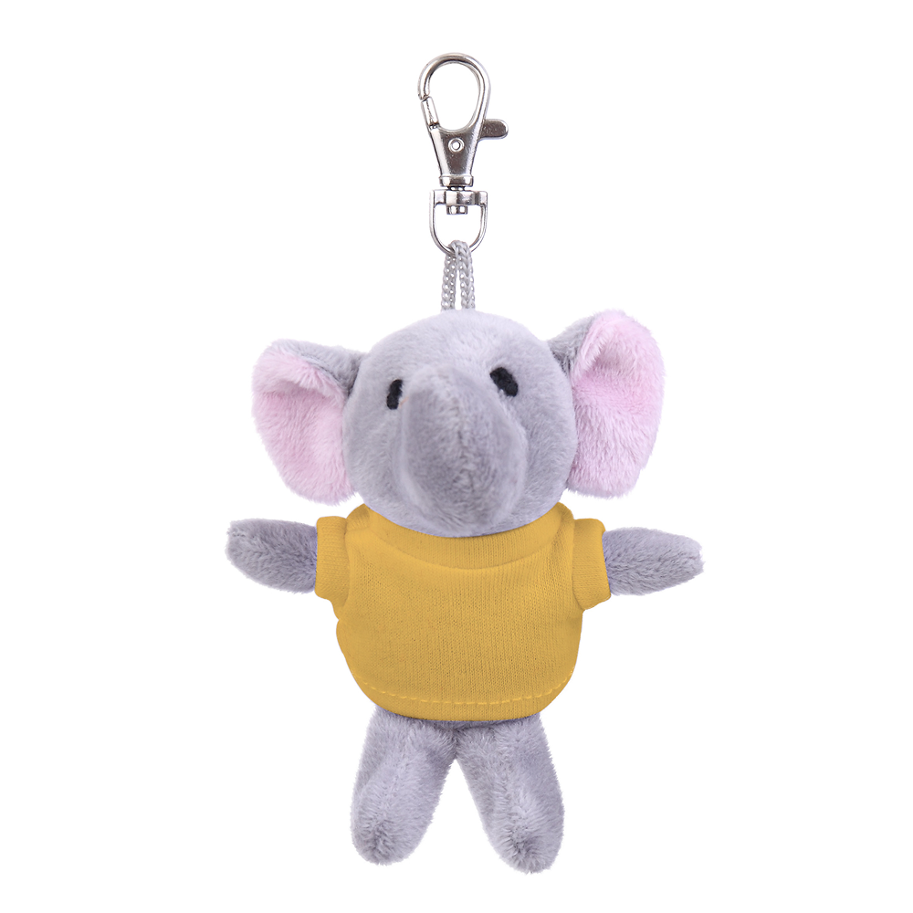 Elephant Keychain with Tee 4"