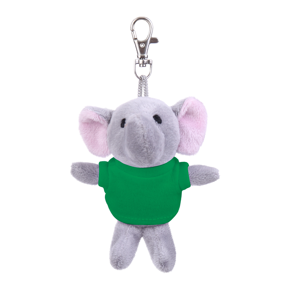 Elephant Keychain with Tee 4"