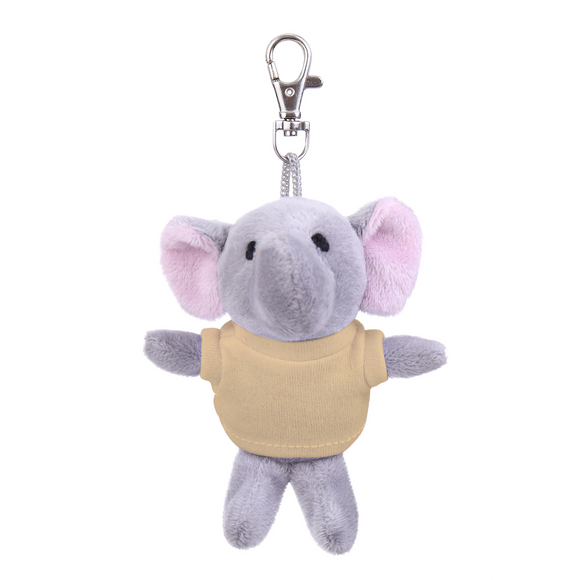 Elephant Keychain with Tee 4"