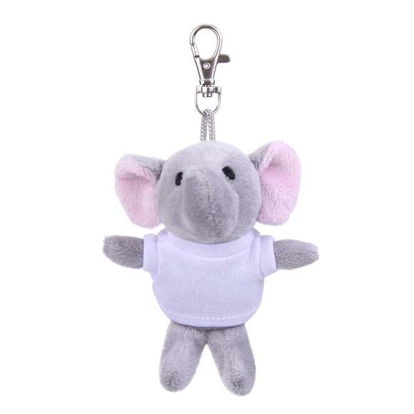 Elephant Keychain with Tee 4"