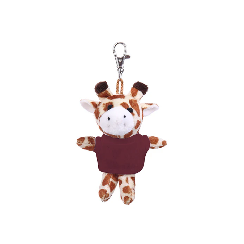 Giraffe Keychain with Tee 4"