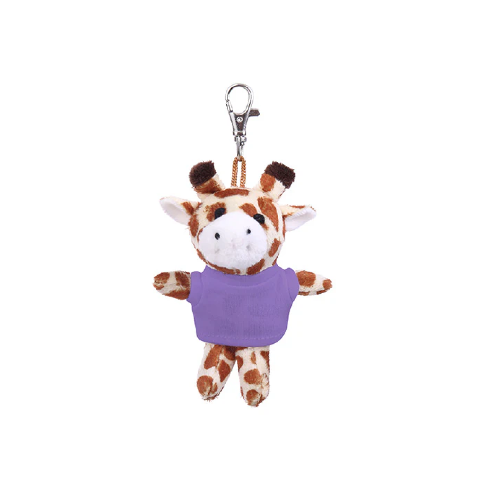 Giraffe Keychain with Tee 4"